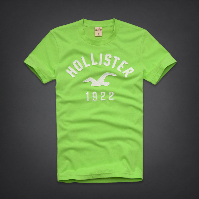 Hollister Hombres De Cuello Redondo Corto Remera HCO3976